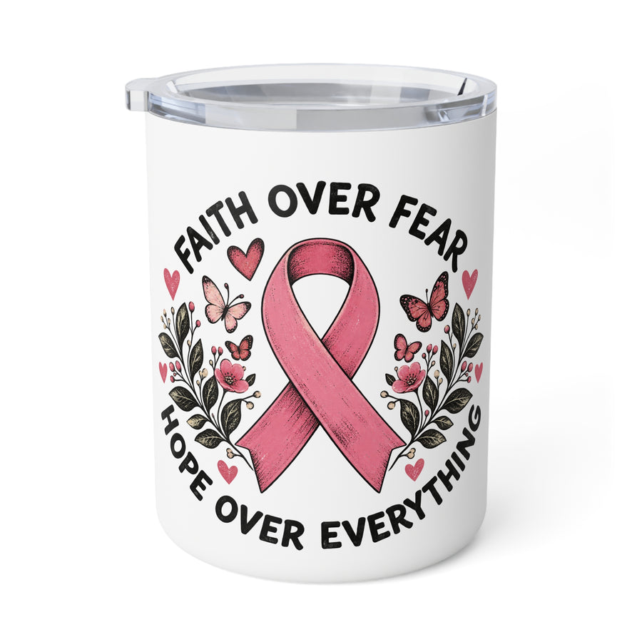 Faith over fear Insulated Coffee Mug, 10oz
