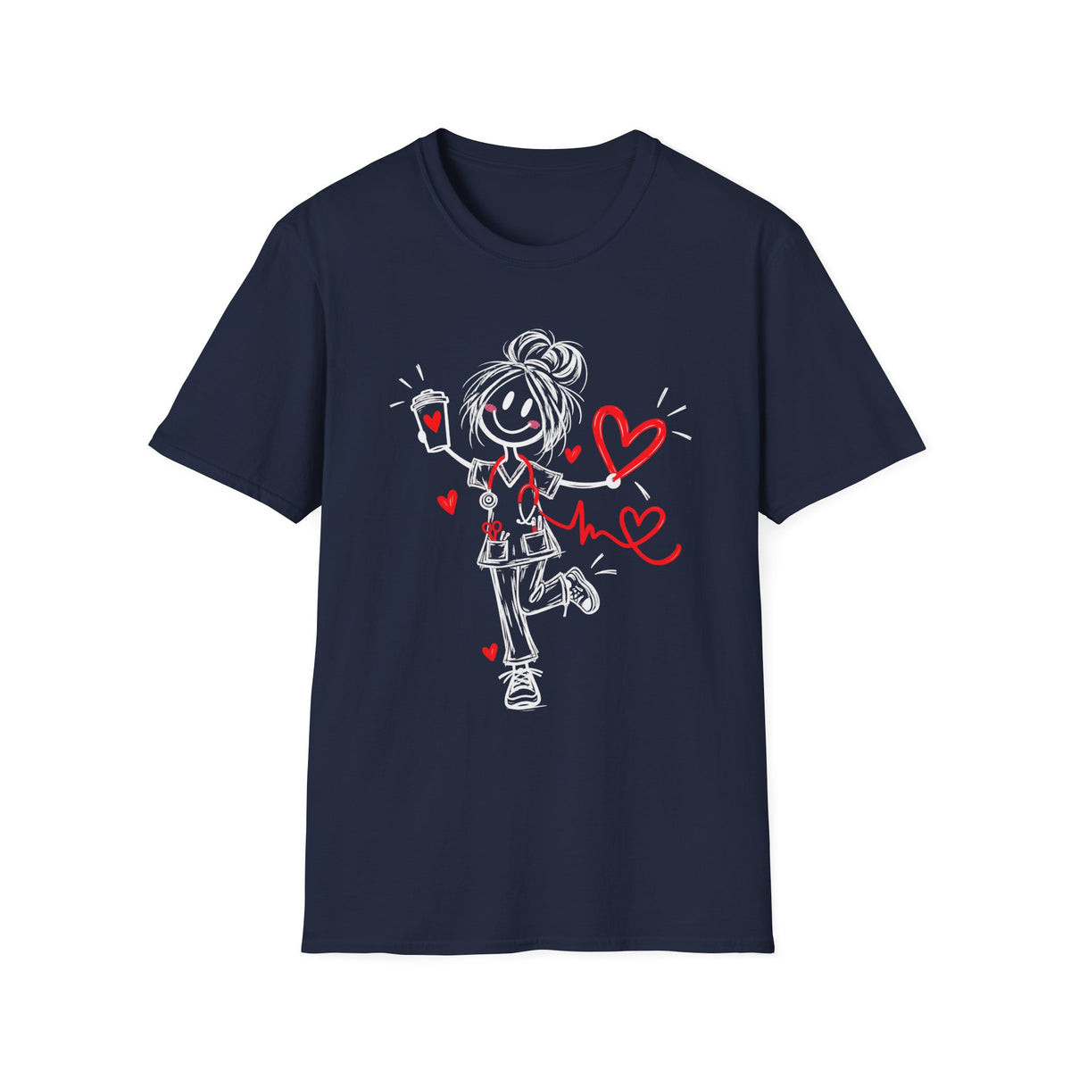 Nurse Coffee Heart Unisex T-Shirt
