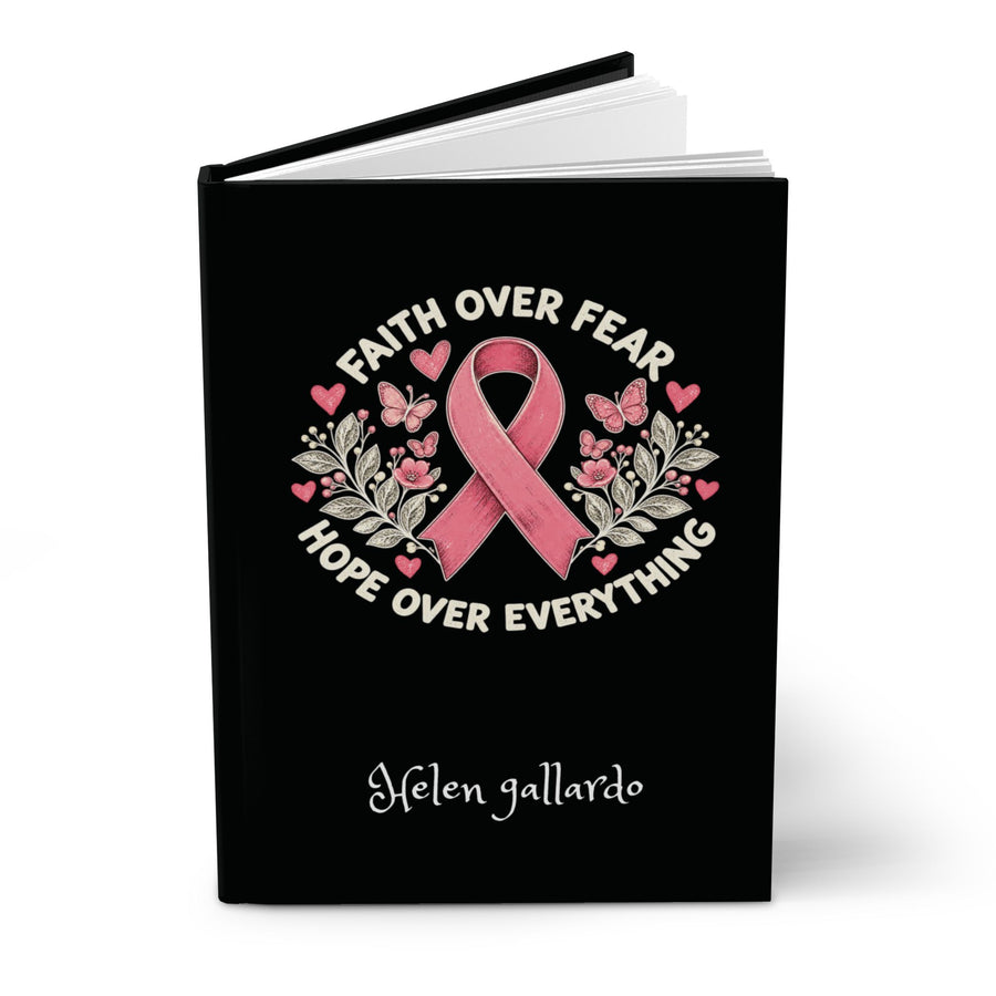 Faith over fear Hardcover Journal Matte (Blank)