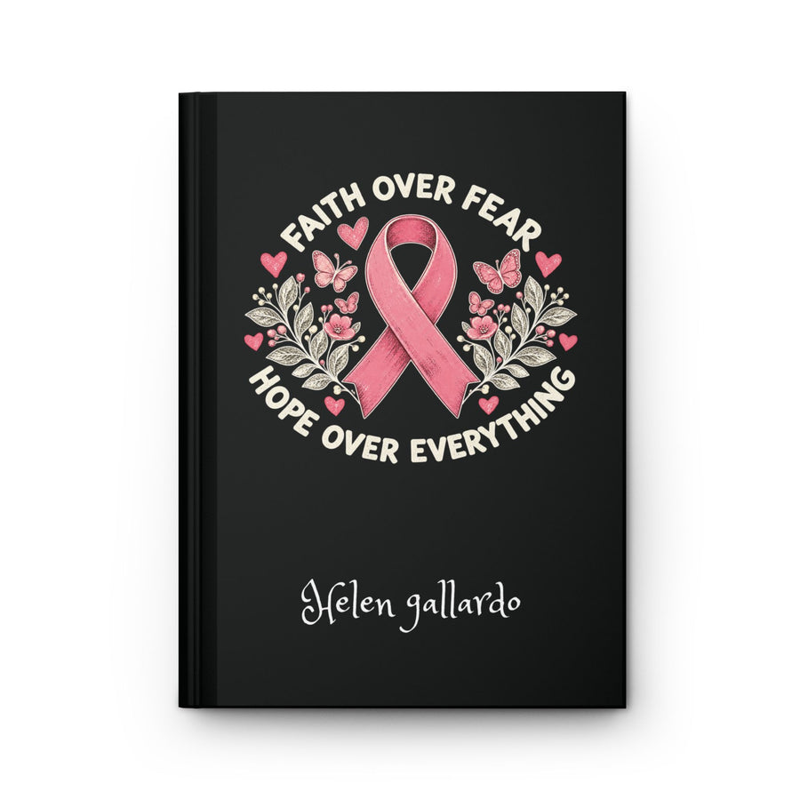 Faith over fear Hardcover Journal Matte (Blank)