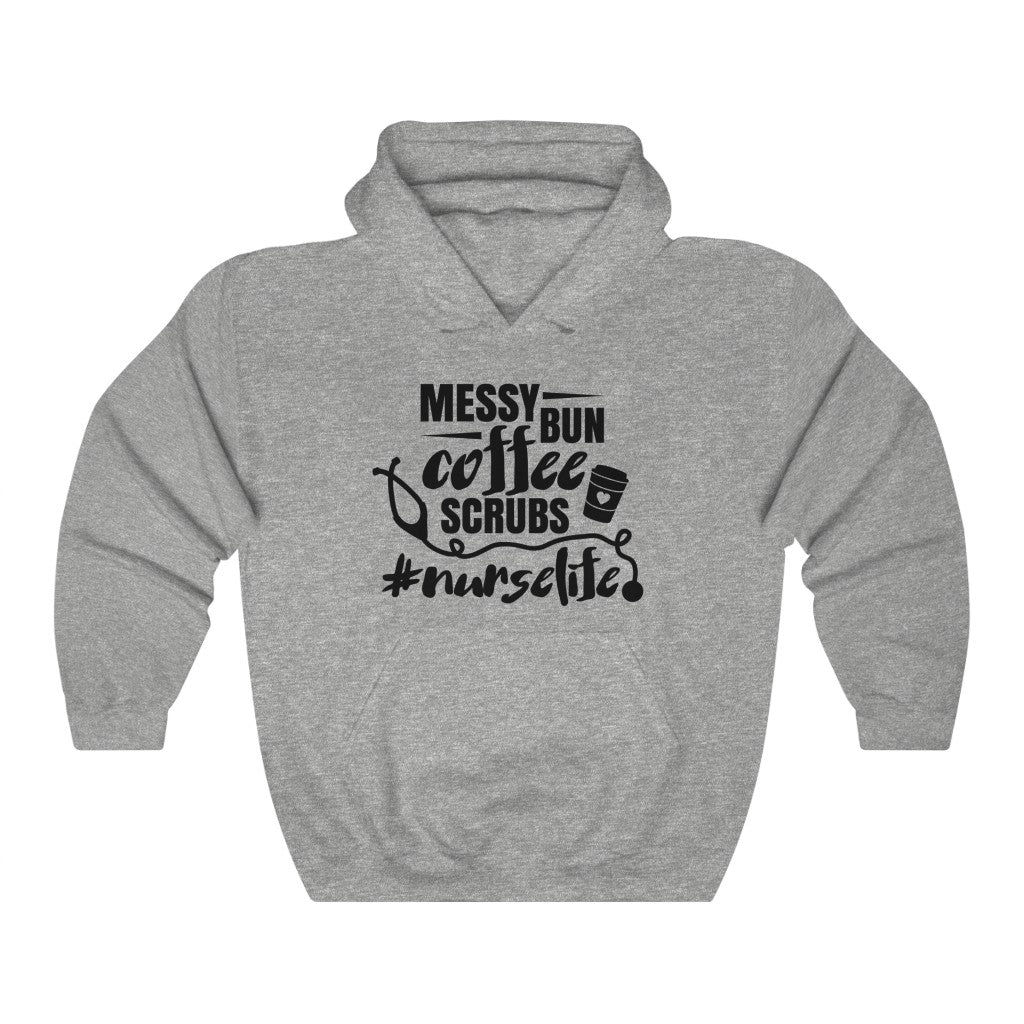 Messy Bun Coffee Scrubs #nurselife