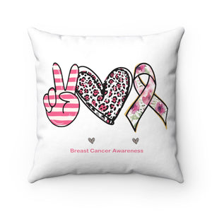 Open image in slideshow, Peace Love &amp; Cure Pillow
