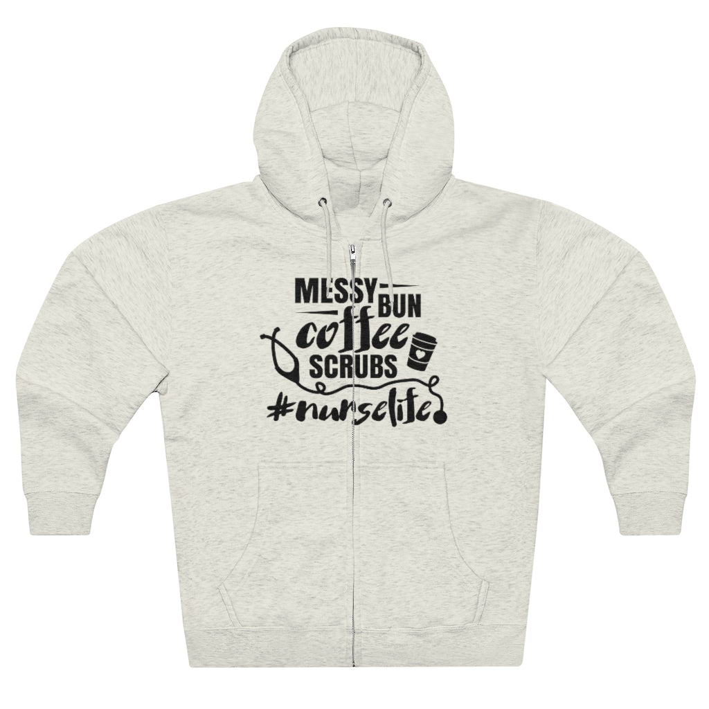 Messy BUN Coffee Scrubs #nurselife