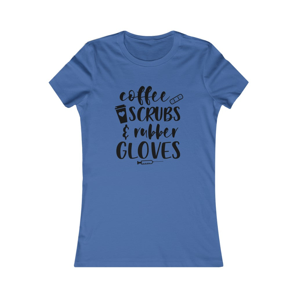 Women's Coffee Scrubs Rubber Gloves