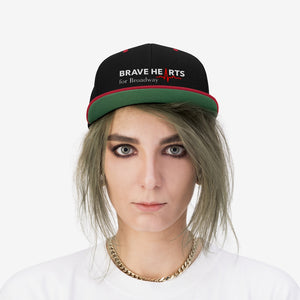 BRAVE HEARTS FOR BROADWAY/Unisex Flat Bill Hat