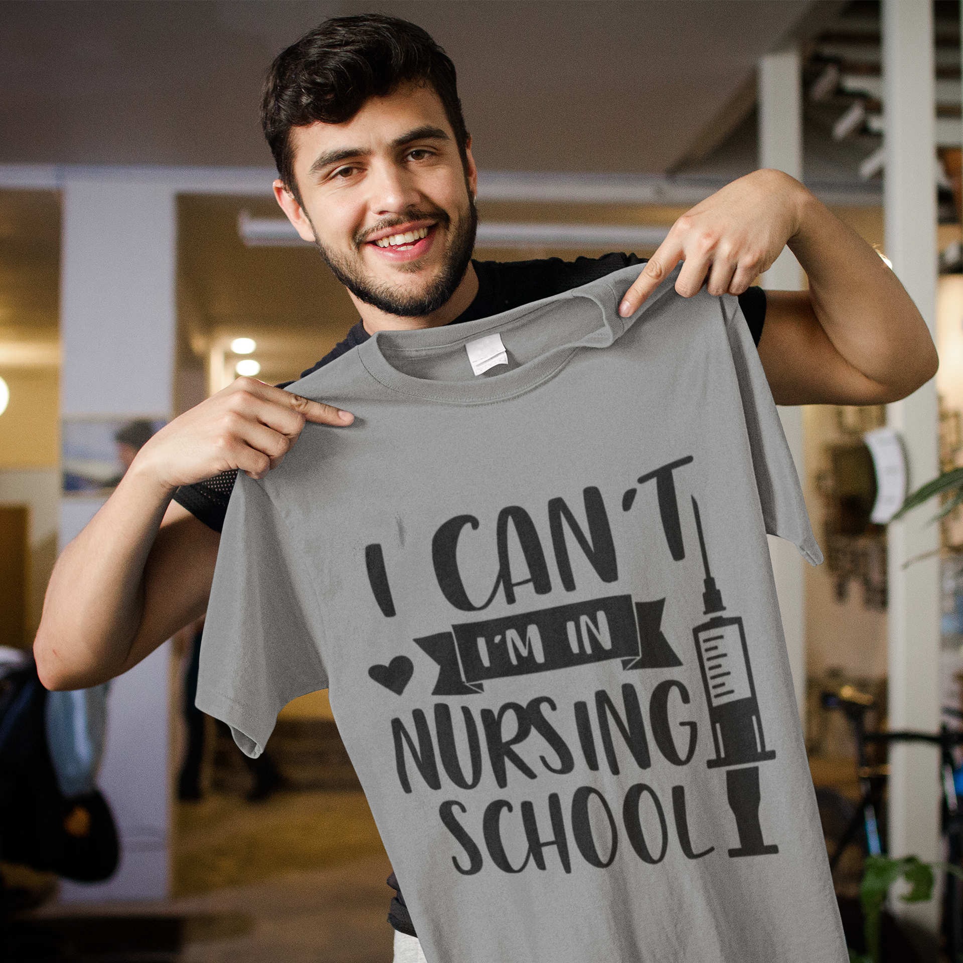 Men's T-Shirt I Can't Because I'm In Nursing School